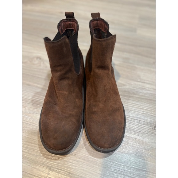 Born Other - Born Mens Brown Suede Chelsea Boots Ankle Lug Sole F55523 Size 9M